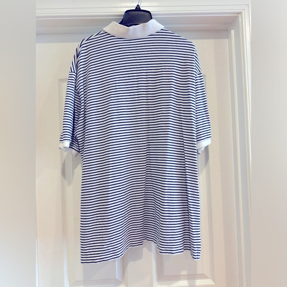 Men’s 2XLT blue and white striped Ralph Lauren polo; good/used condition - Picture 2 of 3